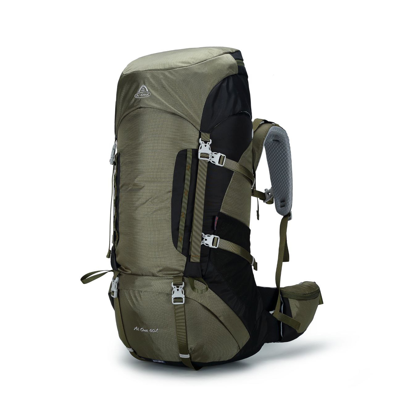 کوله پشتی کوهنوردی 60 لیتر ایوان کد KA-8125 رنگ سبز ارتشی