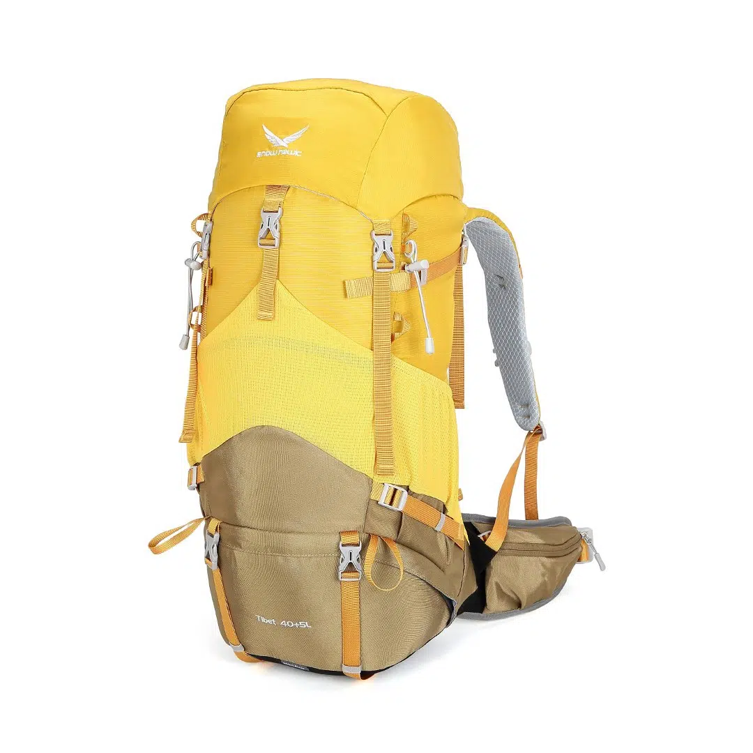 کوله پشتی کوهنوردی 5+40 لیتری اسنوهاک مدل TIBET کد SN-B3129 رنگ زرد 