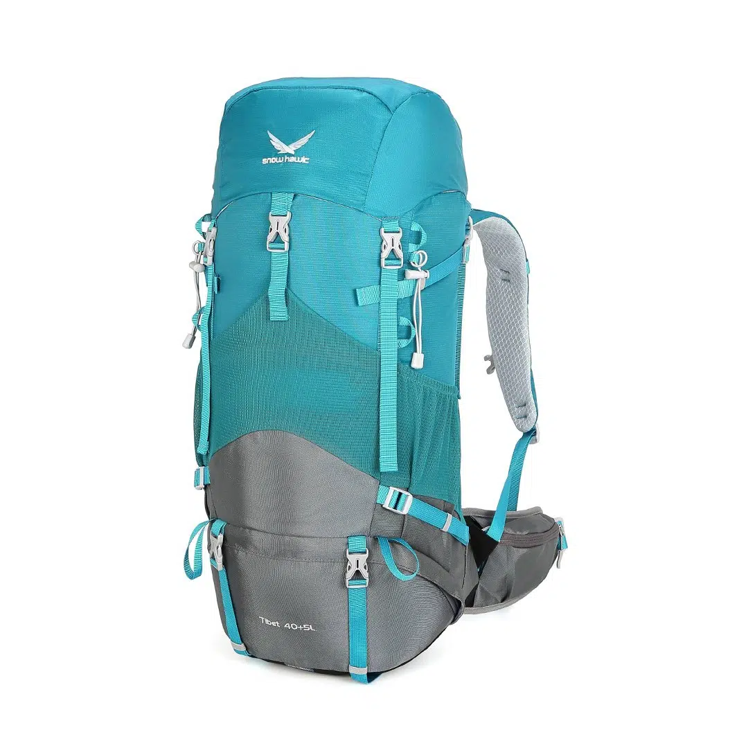کوله پشتی کوهنوردی 5+40 لیتری اسنوهاک مدل TIBET کد SN-B3129 رنگ سبز آبی