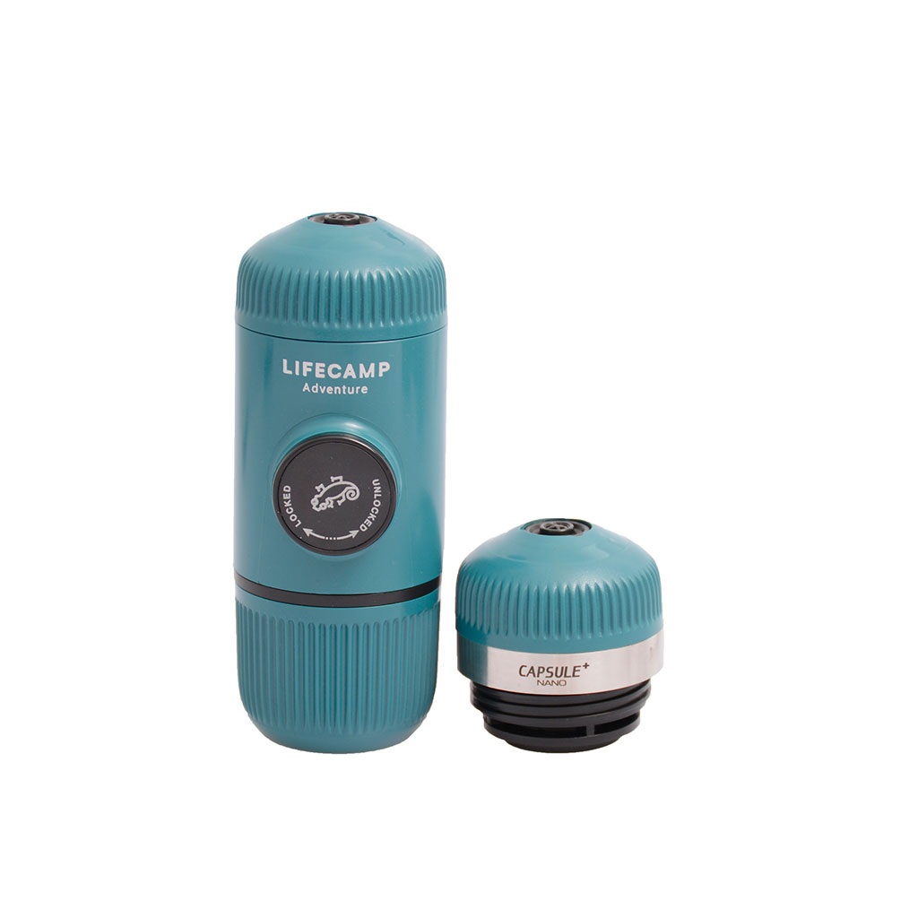 اسپرسوساز دوکاره لایف کمپ مدل نانو کپسول کد 45862 فیروزه ای