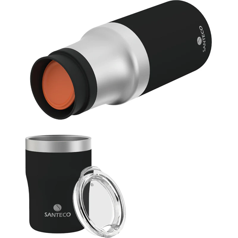 ست فلاسک و لیوان سانتکو مدل SANTECO Molle 1200 mL مشکی