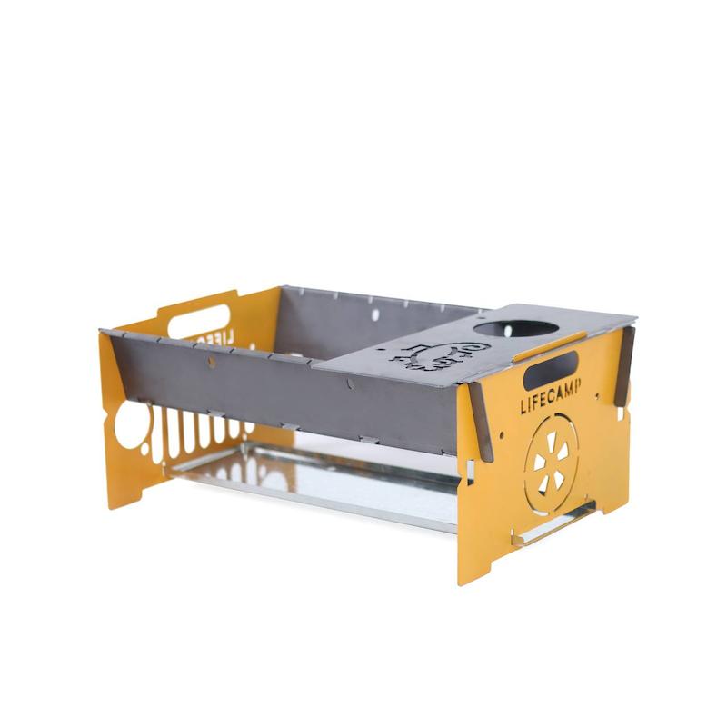 منقل سفری لایف کمپ مدل جیپ کد ۴۵۸۴۸ زرد سایز کوچک